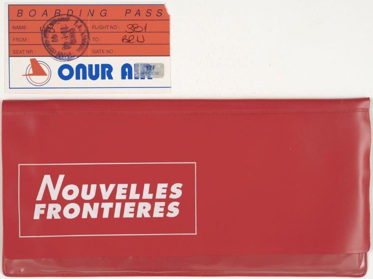 Reisdocumenten-van-reisbureau-Nouvelles-Frontieres-voor-een-reis-naar-Istanbul-1996-privecollectie